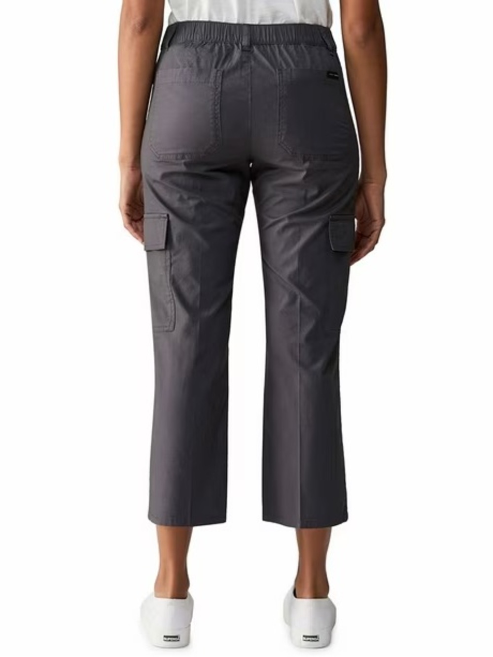 SANCTUARY Social Standard Women’s Portside Cargo Cropped Pant in Gray, XL - Picture 2 of 10